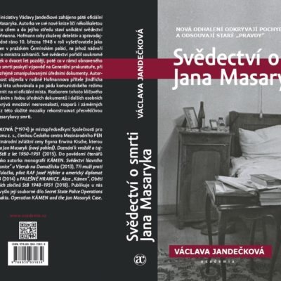 Právě vychází nová kniha Václavy Jandečkové o smrti Jana Masaryka